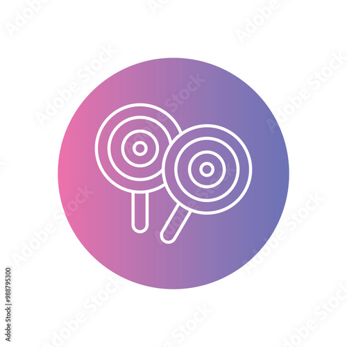 Lollipop vector icon stock illustration
