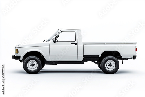 truck isolated on white