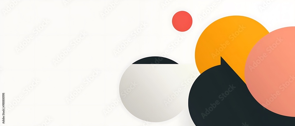 Abstract colorful circles on white background. Abstract colorful circles on white background.