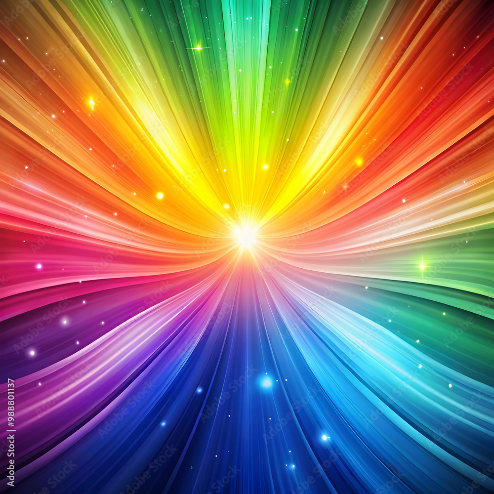 Fototapeta premium Smoth rainbow glow abstract background