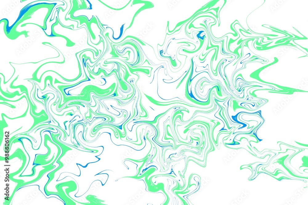 Liquid art texture. Abstract background with swirling paint effect. Blue and green color. Painting with liquid acrylic that pours and splashes. Liquid art texture. Abstract background with swirling paint effect. Blue and green color. Painting with liquid acrylic that pours and splashes.