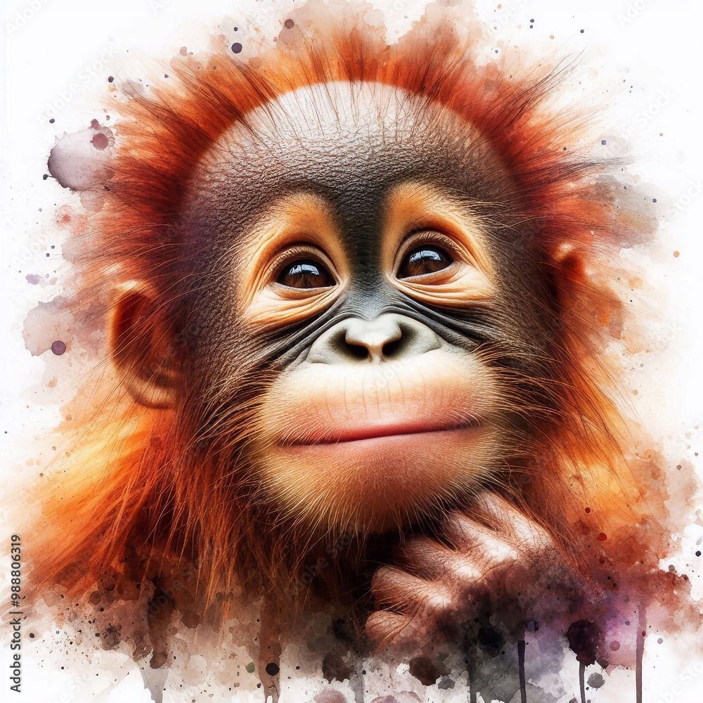Orang Utan Baby Orang Utan Baby