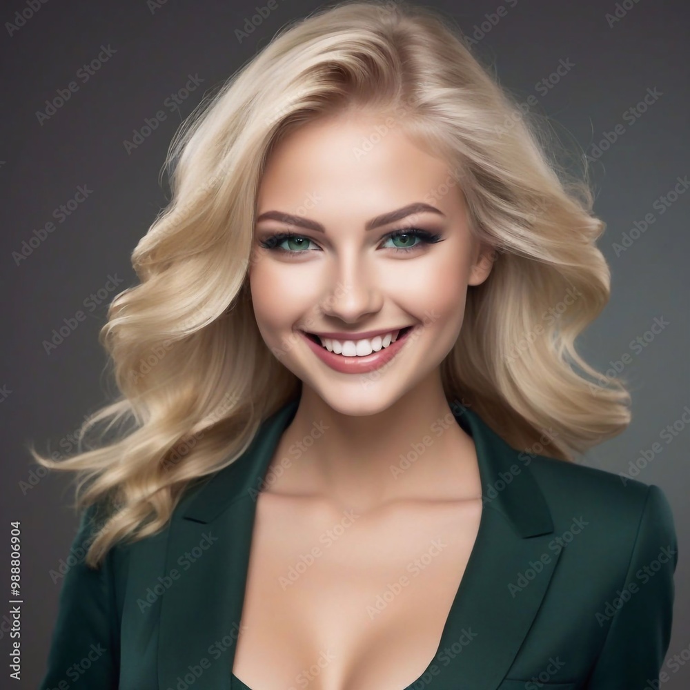 Fototapeta premium junge blonde Frau