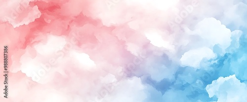 Abstract colorful clouds background with pink, white, and blue tones.