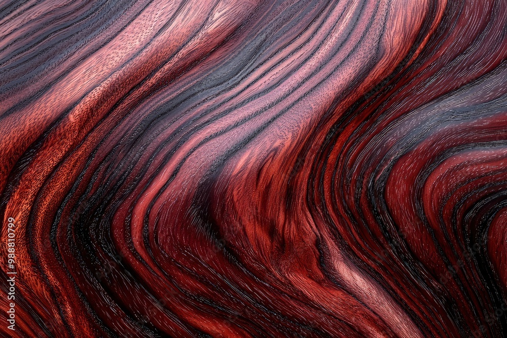 Obraz premium Abstract Swirling Pattern of Red and Black