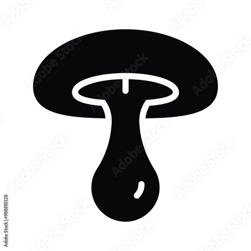Mushroom icon, excellent for fresh ingredients and savory dishes