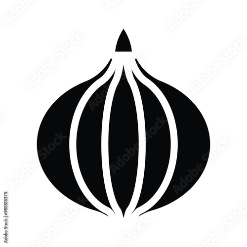 Fresh onion icon, ideal for cooking, recipes and savory dishes