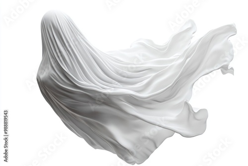 Flying sheet ghost white mysterious appearance.