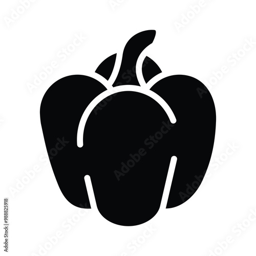 Capsicum icon showcasing colorful, fresh peppers
