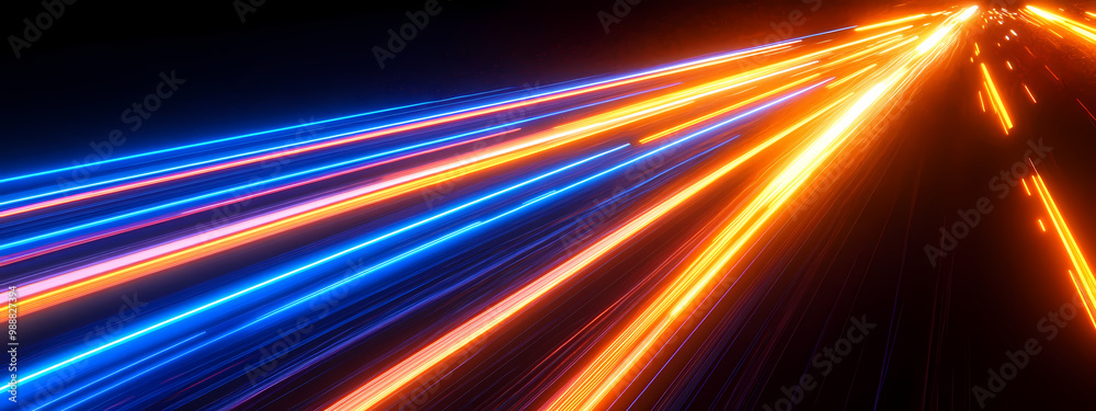 Neon Lines in Futuristic Speed Neon Lines in Futuristic Speed