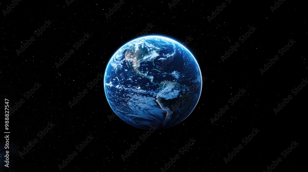 Planet Earth over the dark black sky. Planet Earth over the dark black sky.