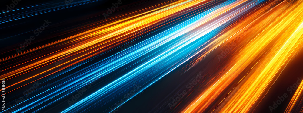 Neon Light Streaks in Motion Neon Light Streaks in Motion