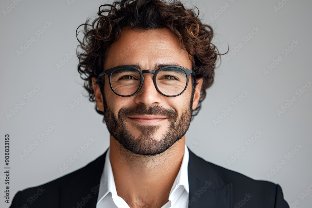 portrait of a handsome young man smiling indoor portrait of a handsome young man smiling indoor
