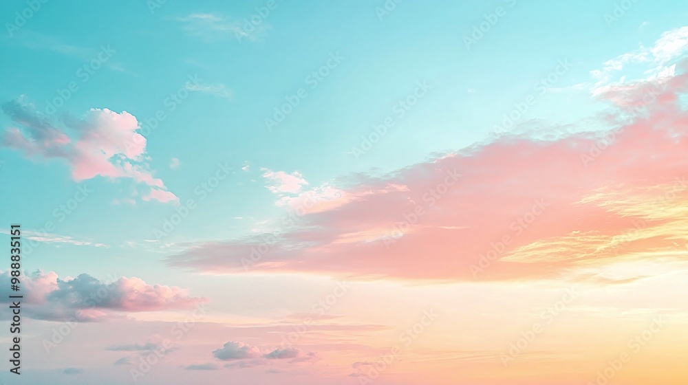 a peaceful sunset sky featuring a soft gradient of pastel colors blending pinks oranges and blues creating a serene tranquil evening scene and nature’s beauty a peaceful sunset sky featuring a soft gradient of pastel colors blending pinks oranges and blues creating a serene tranquil evening scene and nature’s beauty