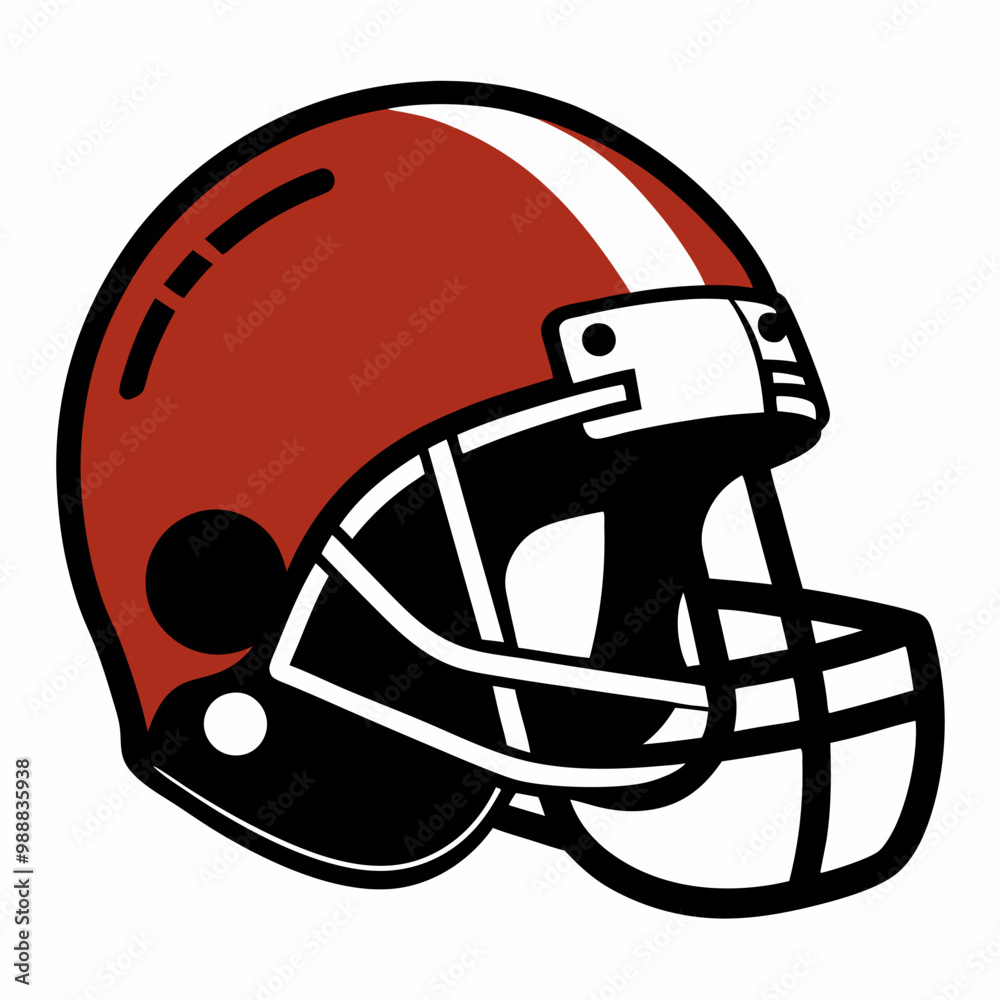 Fototapeta premium Vector American Football Emblem Icon Illustration - Printable Sports Graphics Design
