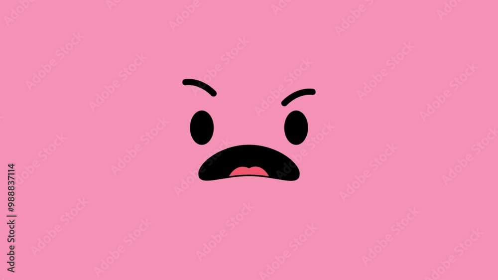 Animated colorful funny face emoji background Animated colorful funny face emoji background