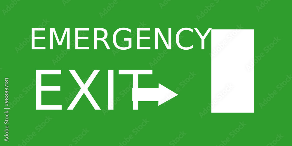 emergency exit sign emergency exit sign