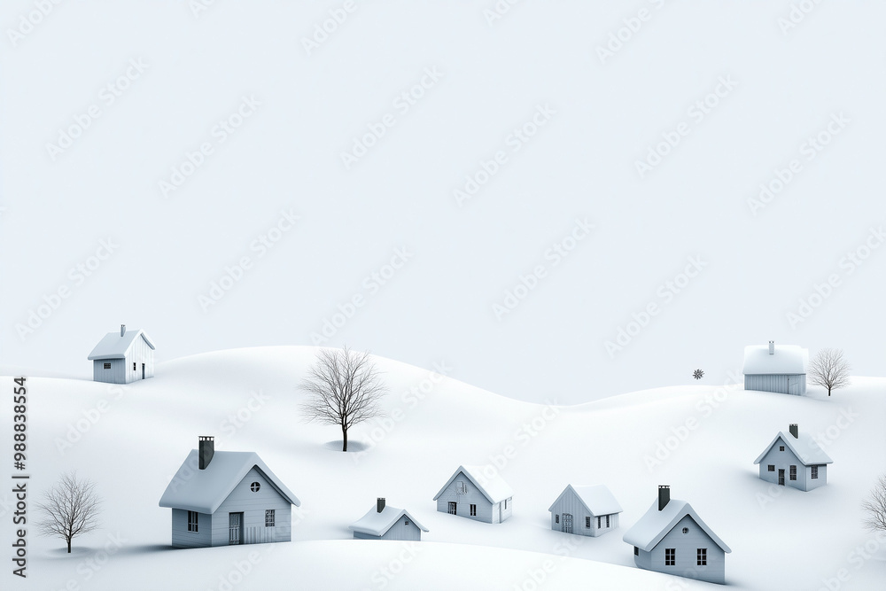 Minimalistic Small-Town Landscapes Minimalistic Small-Town Landscapes