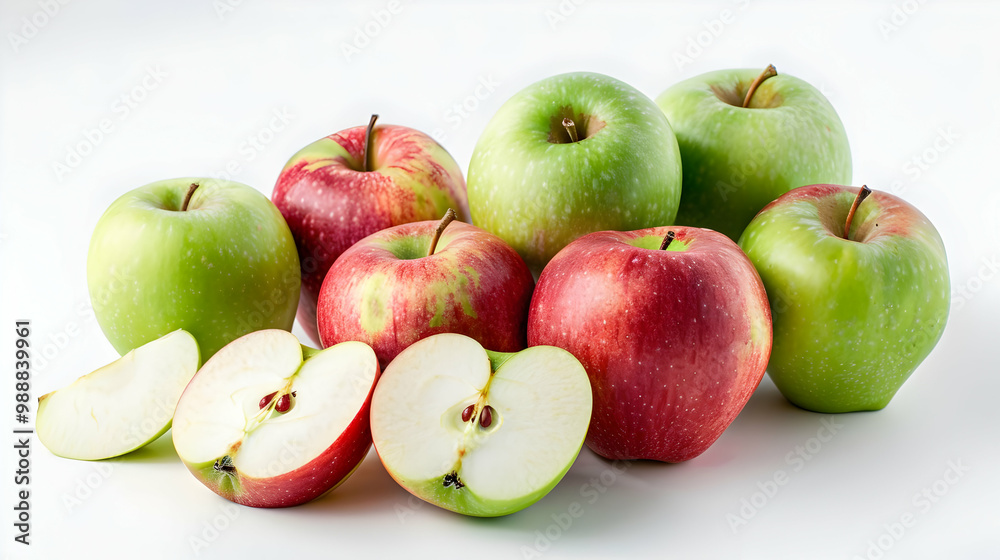 Fresh Red and Green Apples Still Life Photography Fresh Red and Green Apples Still Life Photography