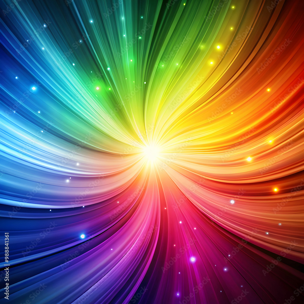 Obraz premium Smoth rainbow glow abstract background