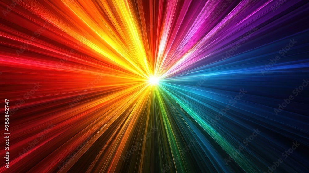 Obraz premium Abstract colorful radial burst background.