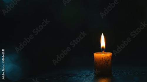 a candle burning steadily in the dark, illustrating the quiet persistence of abiding hope