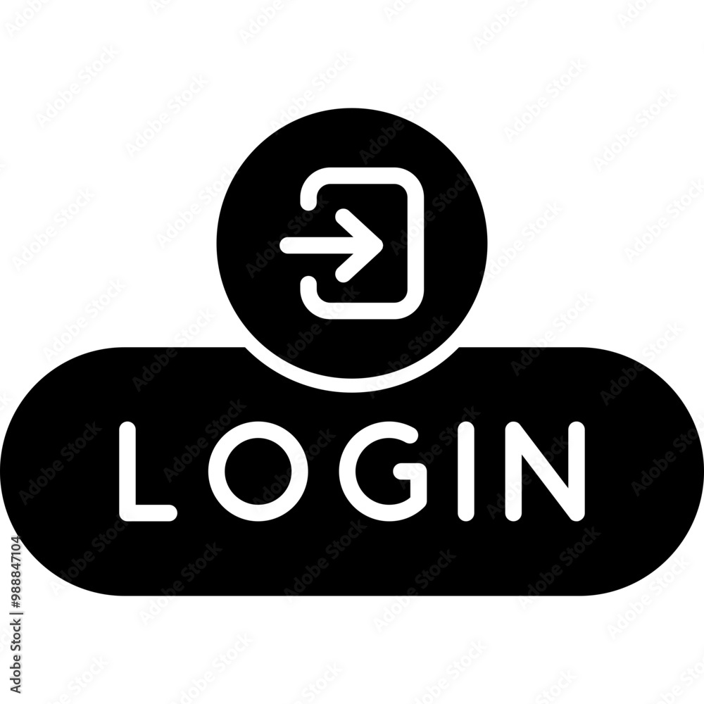 Login Button Icon Login Button Icon