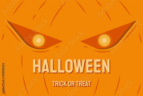 evil pumpkin head background