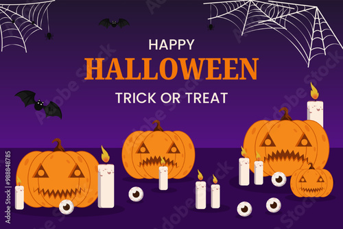 halloween ritual background template