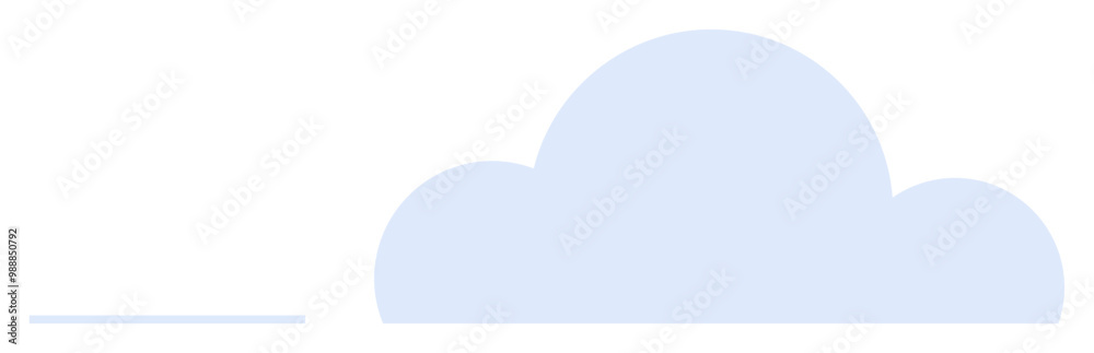 Light blue cloud shape and horizontal line on a white background. Ideal for weather themes, digital media, cloud storage, minimalistic designs, children s art. Light blue cloud shape and horizontal line on a white background. Ideal for weather themes, digital media, cloud storage, minimalistic designs, children s art.