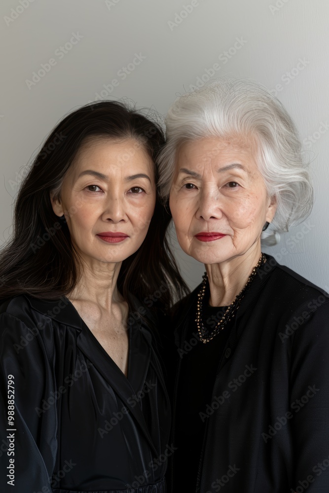 Heartwarming Portrait of a Loving Mother and Daughter Embracing Generational Bond and Family Love Heartwarming Portrait of a Loving Mother and Daughter Embracing Generational Bond and Family Love