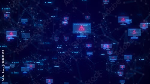 Computer Network Connection, Computer Virus Scanning And Digital Network Connection.computer Virus Sing Scanning.  The Computer Network Connection. Dark Web Digital Network Hacker Digital Connection