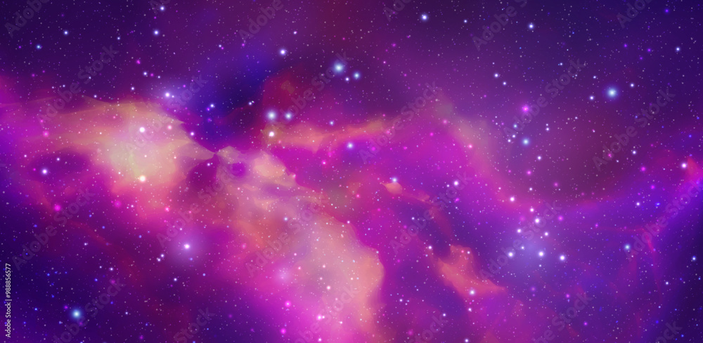 Space vector background with realistic nebula and shining stars. Magic colorful galaxy with stardust Space vector background with realistic nebula and shining stars. Magic colorful galaxy with stardust
