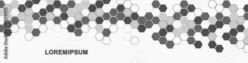 Health care abstract background with hexagons, lines and dots. Medical innovation banner template concept. Biology and pharmaceutical technology background. Vector illustration.