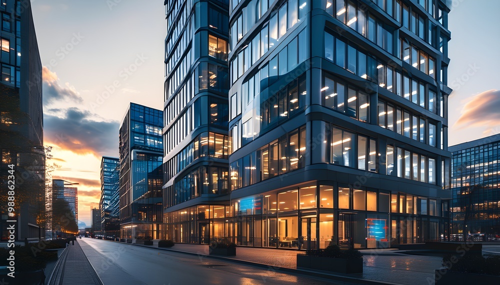 Photo inspiration: Picture Idea: Innovative High Rise Office Building With Unique Architecture Captured