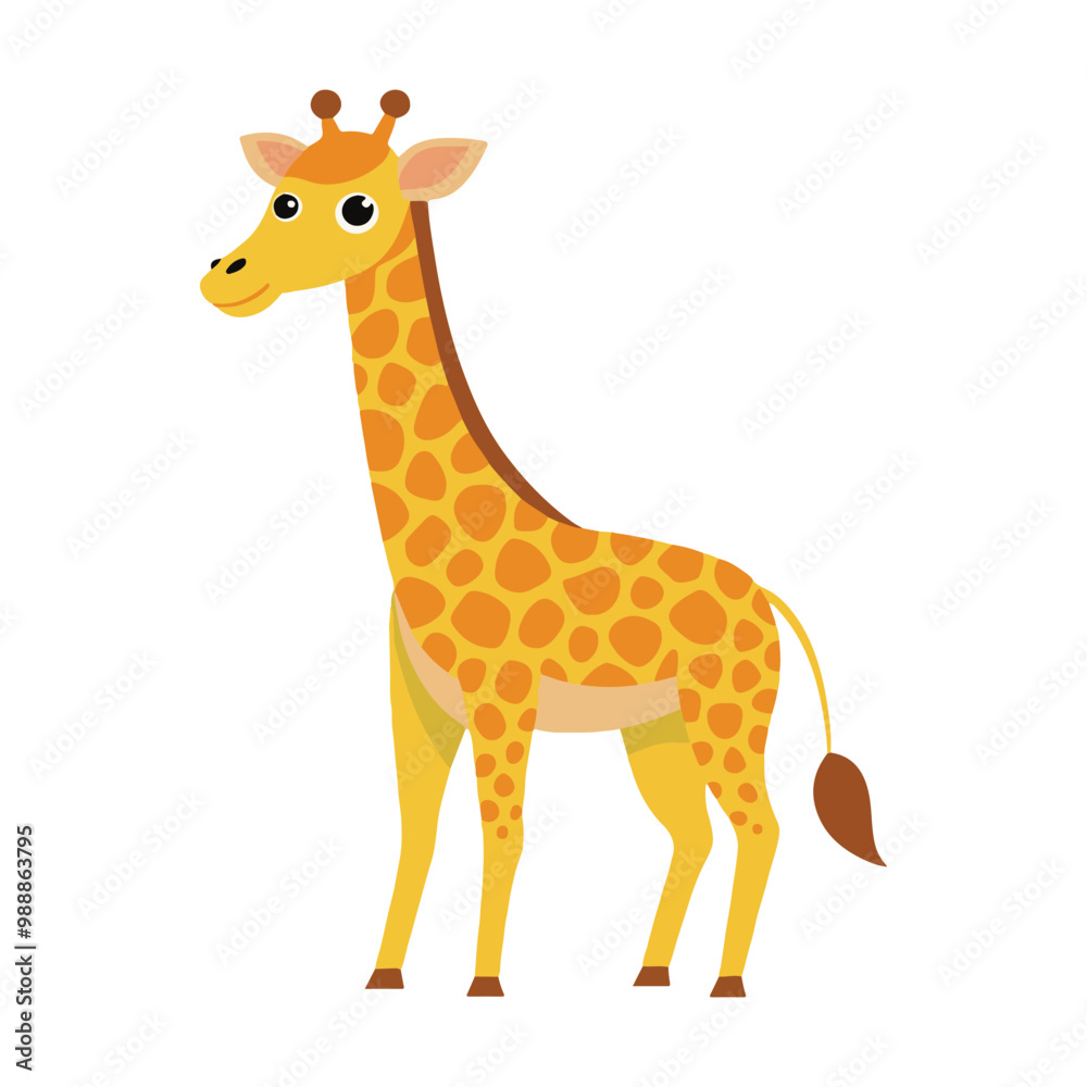 Obraz premium High-Resolution Giraffe Vector Art for Designers.