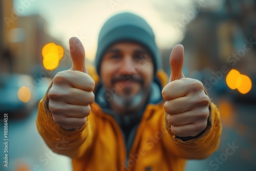 The Thumbs-Up Man: A Journey of Positivity and Resilience