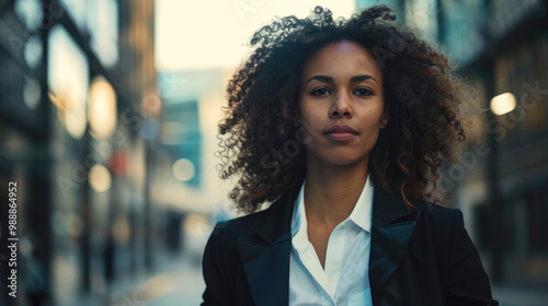 African american young business woman, posing smiling happy and confident