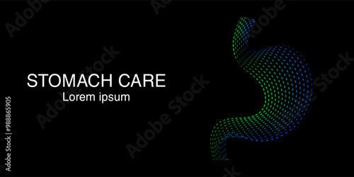 Human stomach Logo silhouette design vector template. simple icon stomach creative concept. abstract stomach care Logotype icon Vector illustration. EPS 10