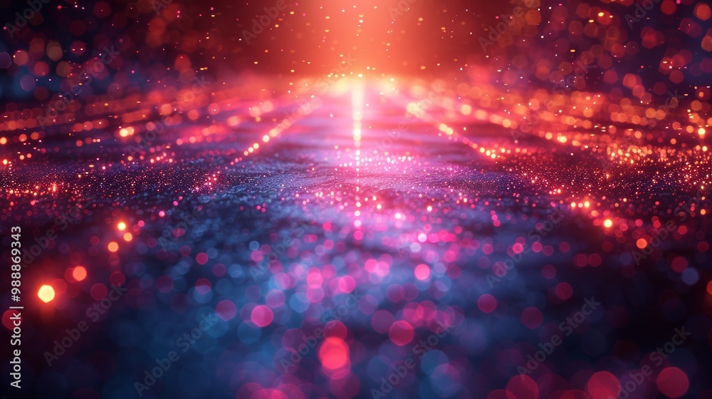Futuristic Background with Vibrant Neon Lights and Digital Grid for Modern Technology and Sci-Fi Themes Futuristic Background with Vibrant Neon Lights and Digital Grid for Modern Technology and Sci-Fi Themes