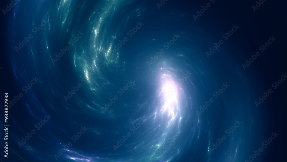 Obraz premium energievoll hell strahlender Stern im Universum, Weltall, Galaxie, funkeln, Sonne, Glühen, Glitzer, Cosmos, Wissenschaft, Forschung, Technik, Science Fiction, blau, schwarz 