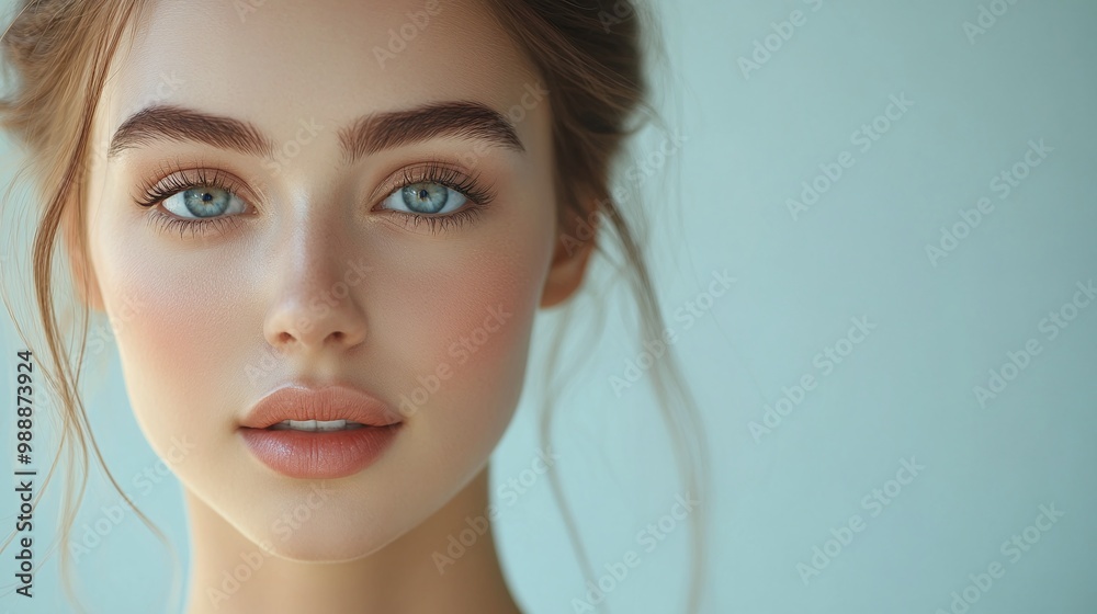 glowing skin and radiant beauty with a young woman showcasing clean and smooth skin care concept for aesthetic treatments and flawless complexion glowing skin and radiant beauty with a young woman showcasing clean and smooth skin care concept for aesthetic treatments and flawless complexion