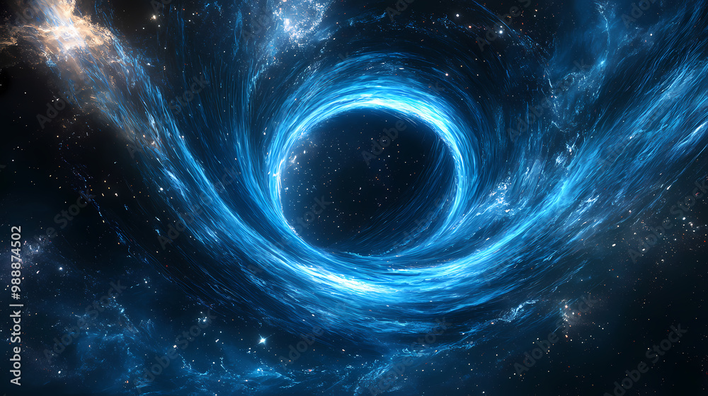 Mysterious cosmic black hole vortex Mysterious cosmic black hole vortex