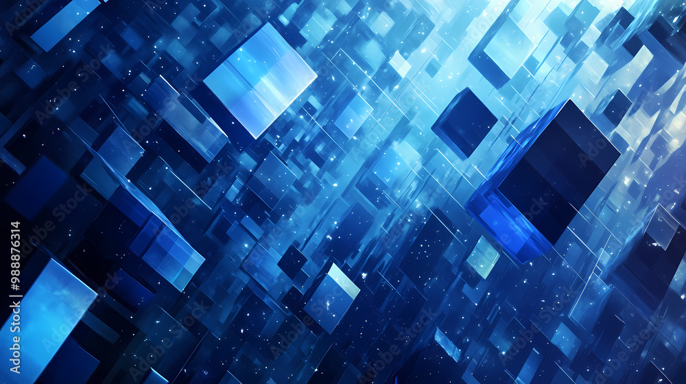 Futuristic blue network with a tech feel Futuristic blue network with a tech feel