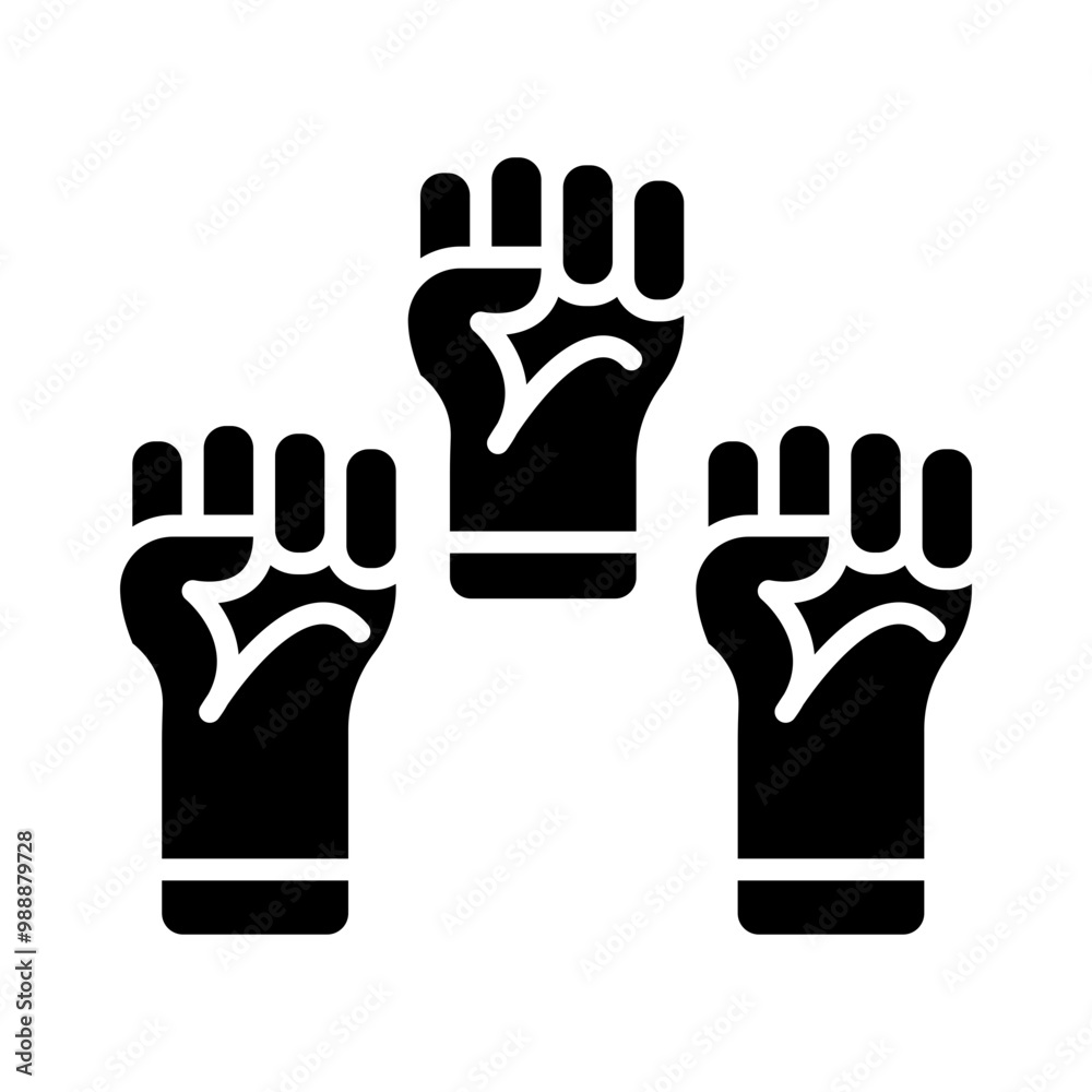 Obraz premium Civil Rights glyph icon