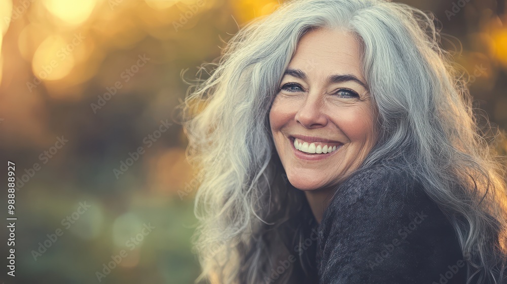 Joyful Elderly Woman with Silver Hair Smiling in Natural Light - Perfect for Lifestyle and Family Themes Joyful Elderly Woman with Silver Hair Smiling in Natural Light - Perfect for Lifestyle and Family Themes