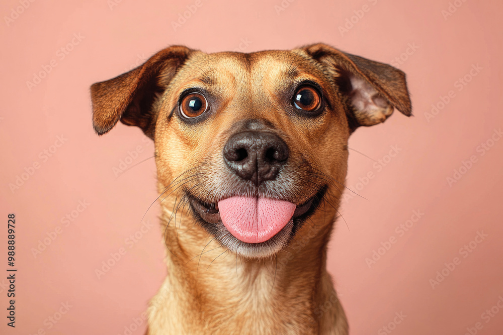 A funny animal making a silly face or pose, standing on a neutral background A funny animal making a silly face or pose, standing on a neutral background