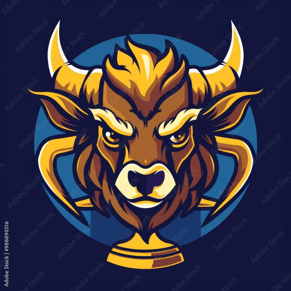 Champion Trophy Mascot Logo Design Champion Trophy Mascot Logo Design
