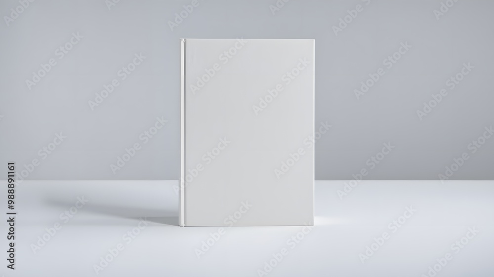 Blank White Book Cover Mockup