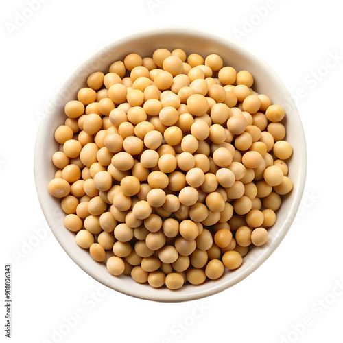 Soy beans isolated on transparent background